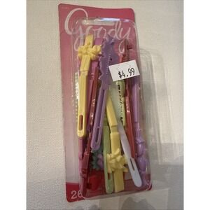 Goody Hair Clips 26 Count Pastel Novelty Y2K Kids Accessories NEW VINTAGE HTF